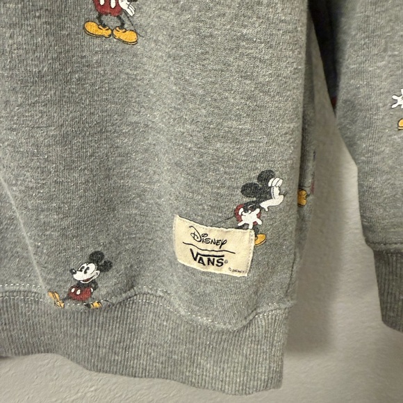Vans Gray Mickey Mouse Crewneck Sweater - Picture 4 of 4